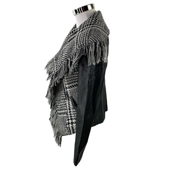 Guess Wool Blend Faux Leather MOTO Jacket - Picture 3 of 7